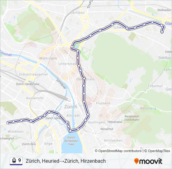 9 Light Rail Line Map