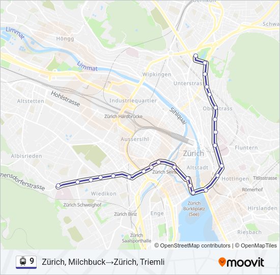 9 Light Rail Line Map