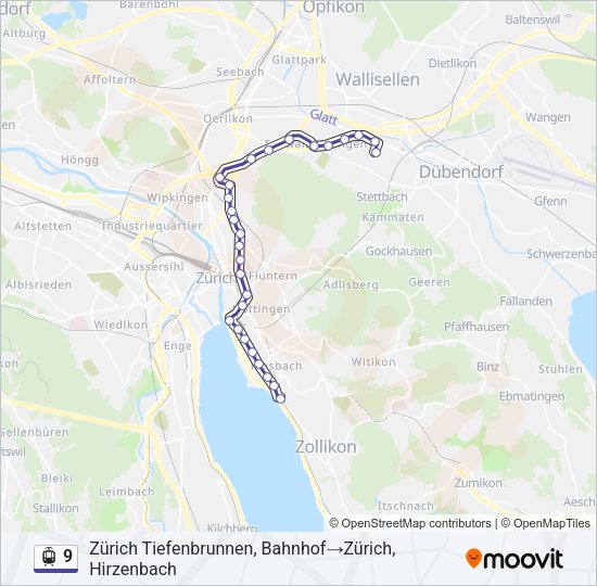 9 Light Rail Line Map