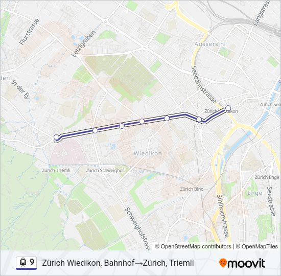 9 Light Rail Line Map