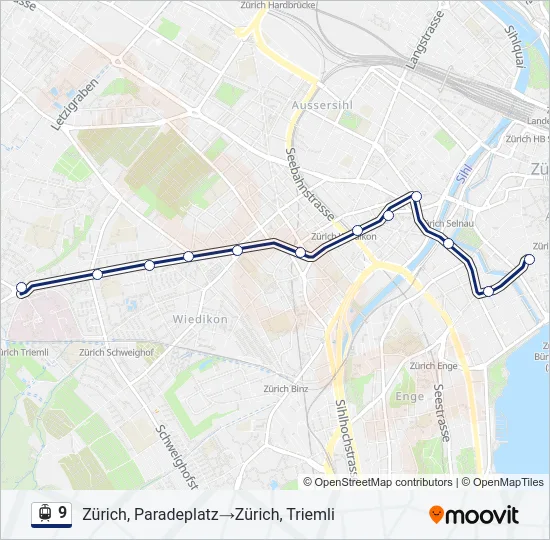 9 Light Rail Line Map
