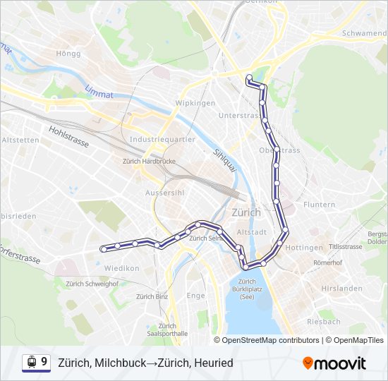 9 Light Rail Line Map