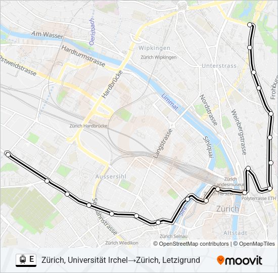E Light Rail Line Map