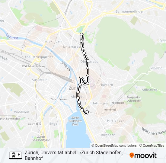 E Light Rail Line Map