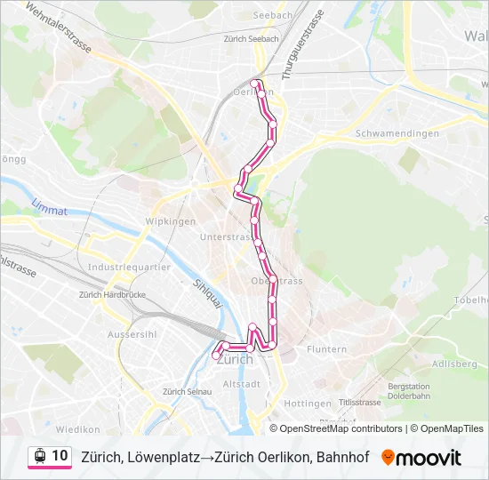 10 Light Rail Line Map