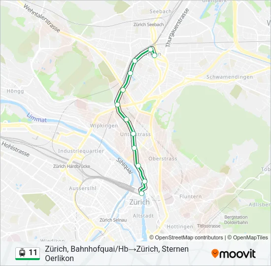 11 Light Rail Line Map