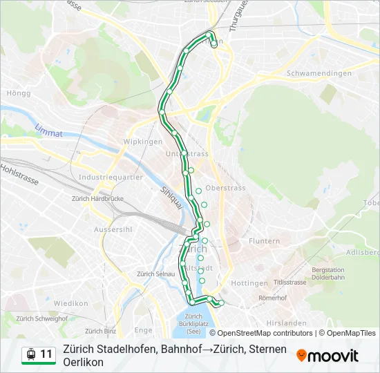 11 Light Rail Line Map