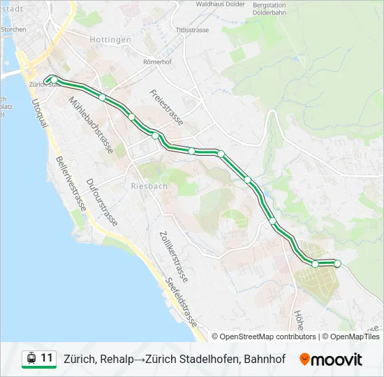 11 Bus Line Map
