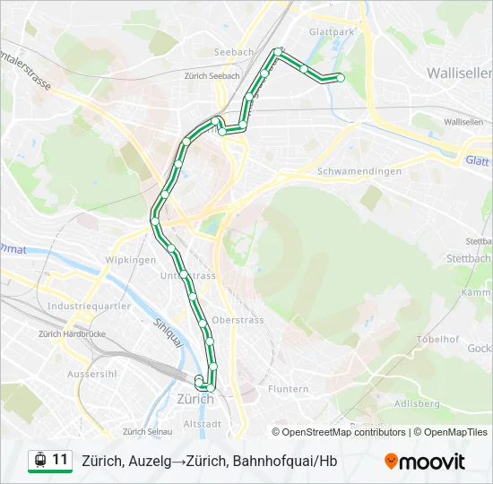11 Bus Line Map