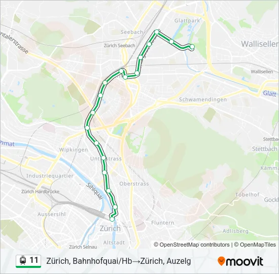 11 Bus Line Map