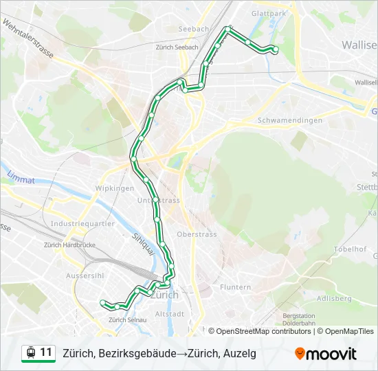 11 Light Rail Line Map