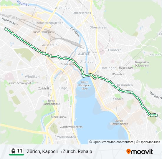 11 Light Rail Line Map
