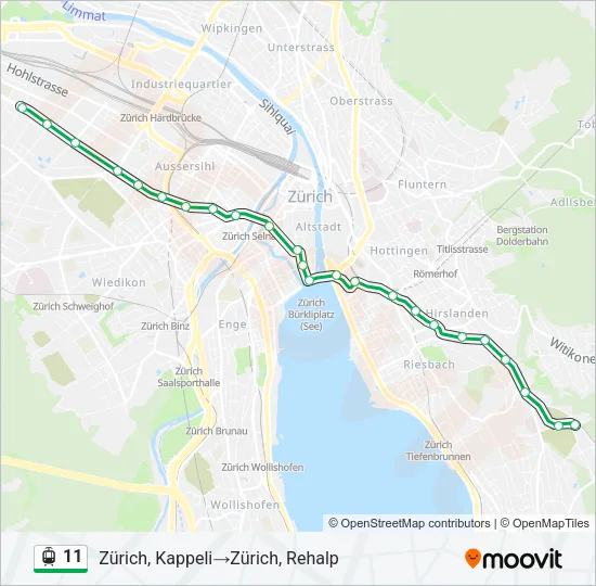 11 Light Rail Line Map
