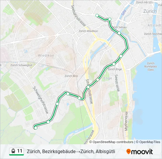 11 Light Rail Line Map