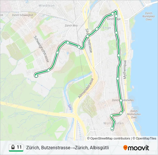11 Light Rail Line Map