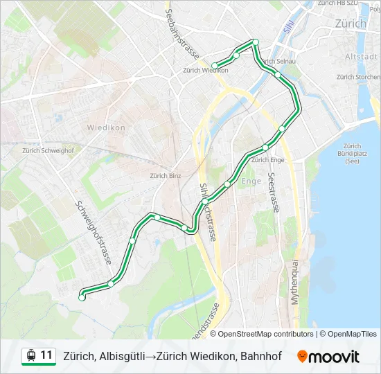 11 Light Rail Line Map