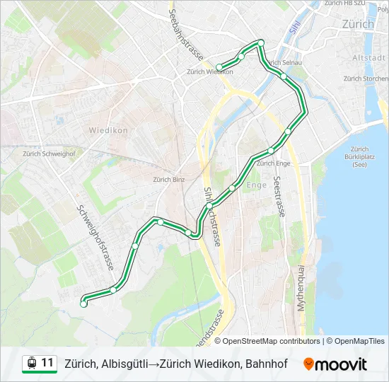 11 Light Rail Line Map