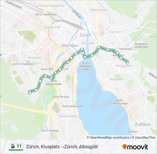 11 Bus Line Map