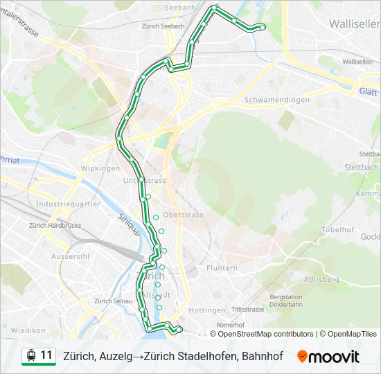 11 Bus Line Map
