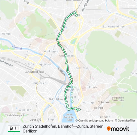 11 Light Rail Line Map