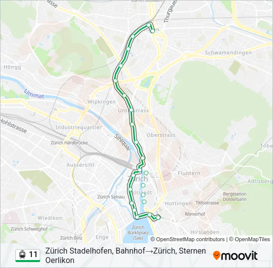 11 Light Rail Line Map