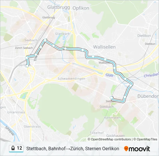 12 Light Rail Line Map