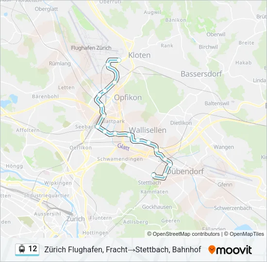 12 Light Rail Line Map