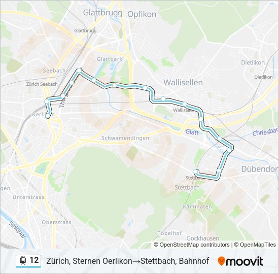 12 Light Rail Line Map