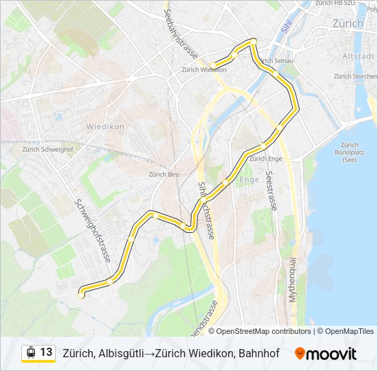13 Light Rail Line Map
