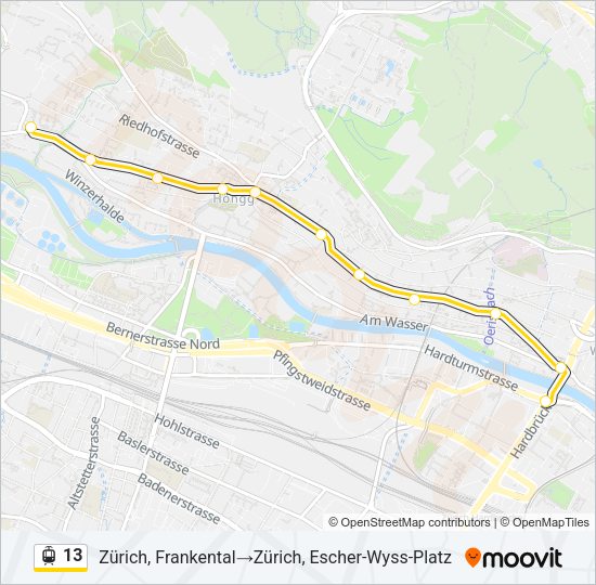 13 Light Rail Line Map