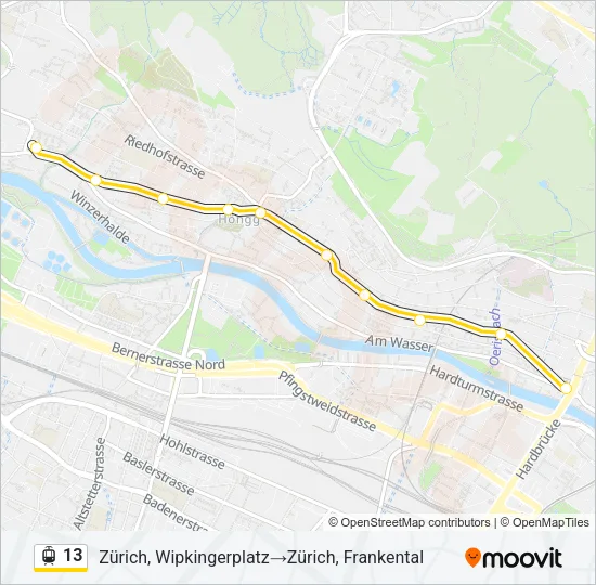 13 Light Rail Line Map