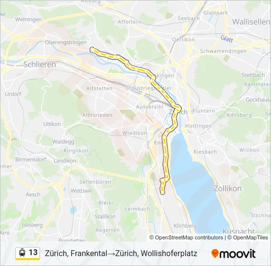 13 Light Rail Line Map