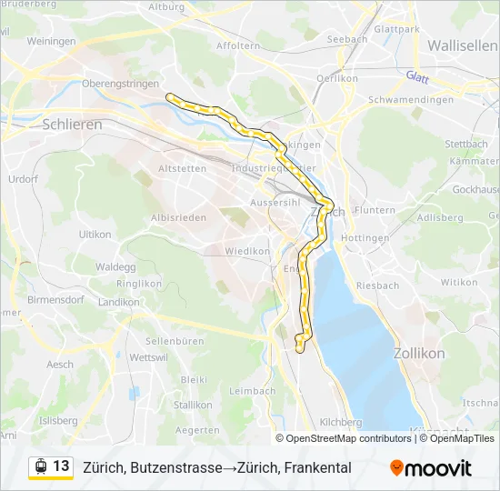 13 Light Rail Line Map