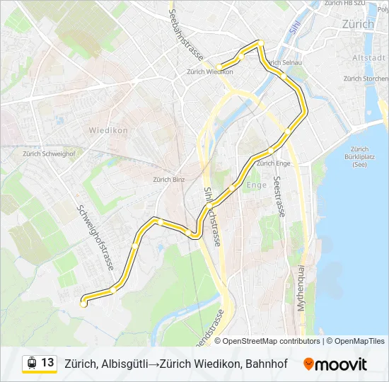 13 Light Rail Line Map