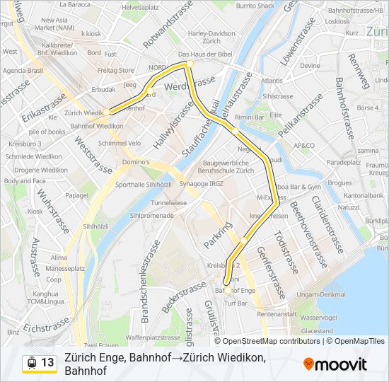 13 Light Rail Line Map