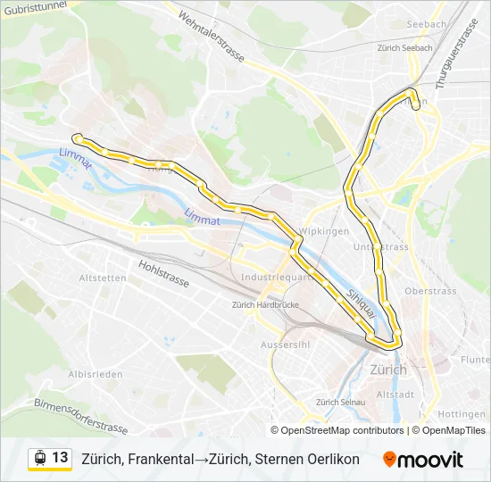13 Light Rail Line Map
