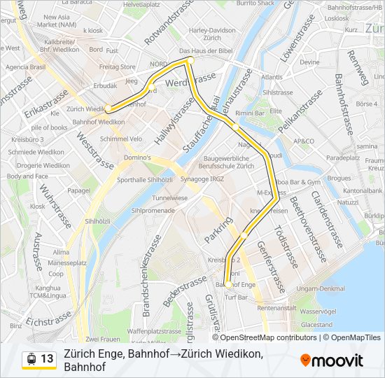 13 Light Rail Line Map