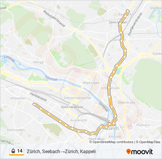 14 light rail Line Map