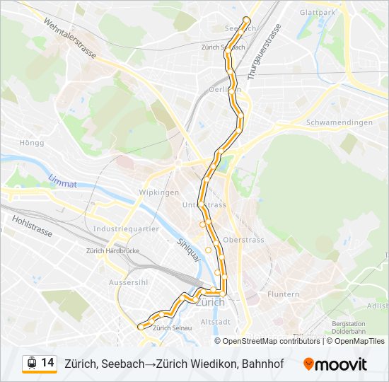 14 light rail Line Map