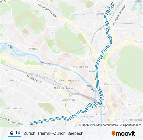 14 Light Rail Line Map
