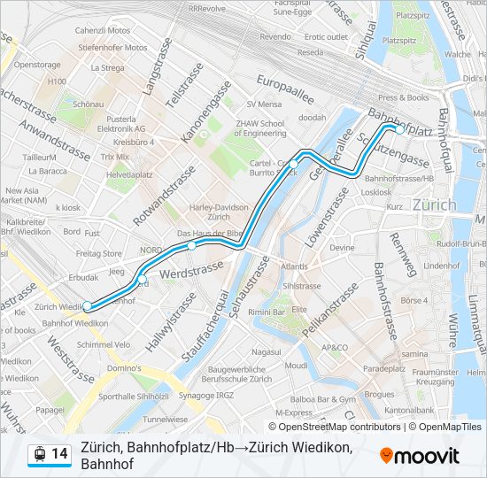 14 Light Rail Line Map