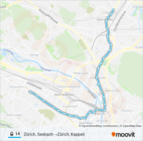 14 Light Rail Line Map