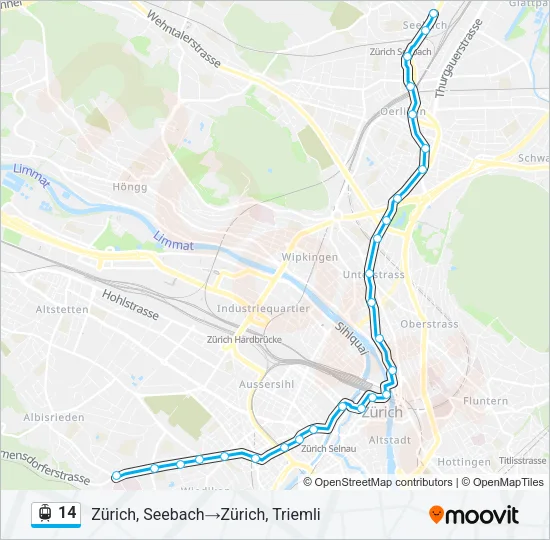 14 Light Rail Line Map
