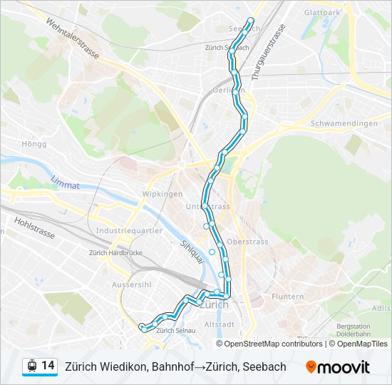 14 Light Rail Line Map