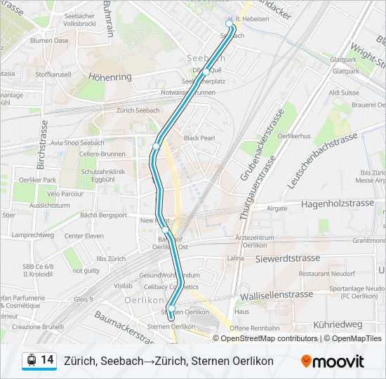 14 Light Rail Line Map