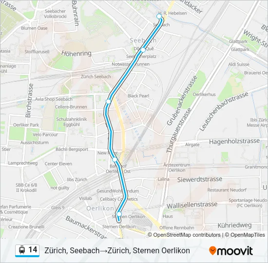 14 Light Rail Line Map