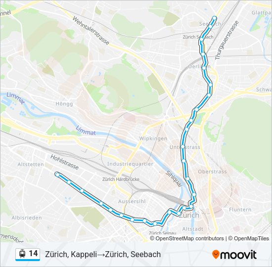 14 Light Rail Line Map
