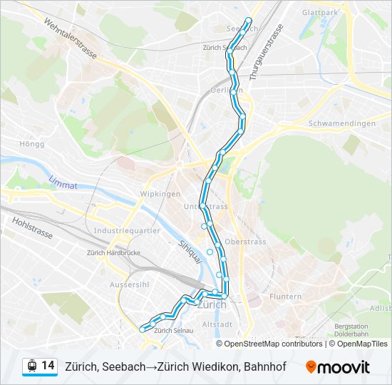 14 Light Rail Line Map