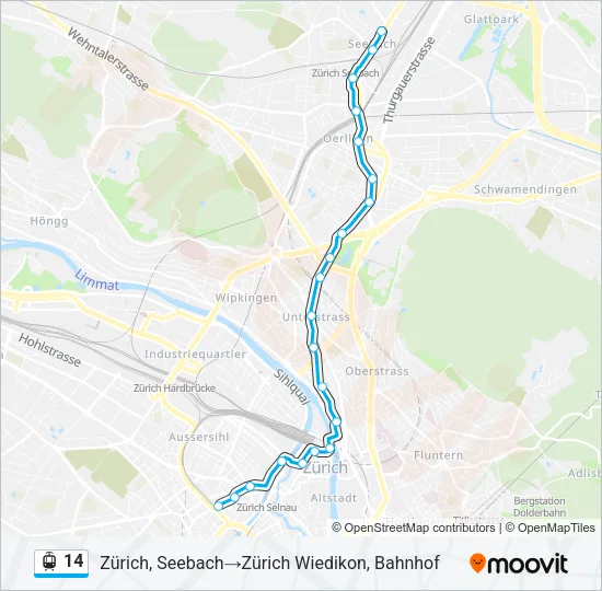 14 Light Rail Line Map