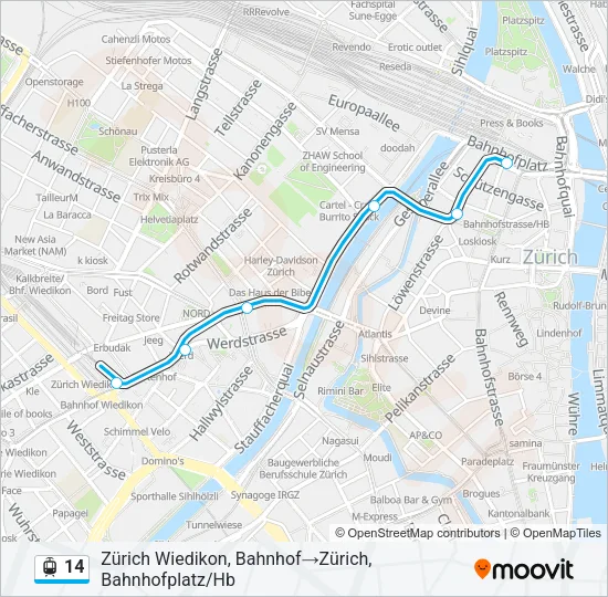 14 Light Rail Line Map
